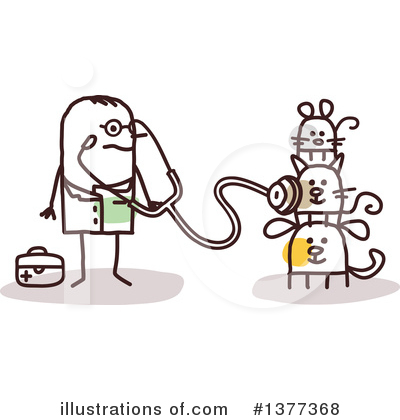 Royalty-Free (RF) Veterinarian Clipart Illustration by NL shop - Stock Sample #1377368