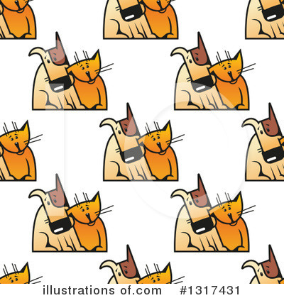 Dog And Cat Clipart #1317431 by Vector Tradition SM