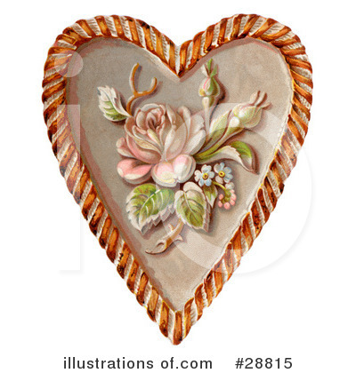 Royalty-Free (RF) Victorian Valentine Clipart Illustration by OldPixels - Stock Sample #28815