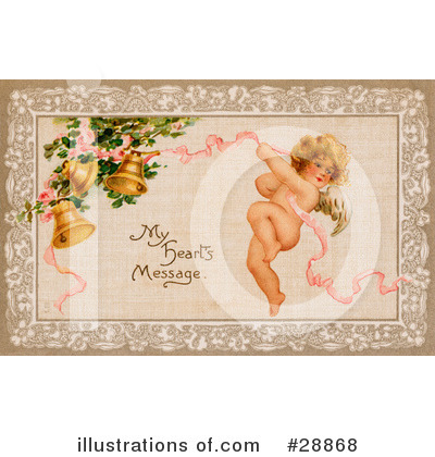Royalty-Free (RF) Victorian Valentine Clipart Illustration by OldPixels - Stock Sample #28868