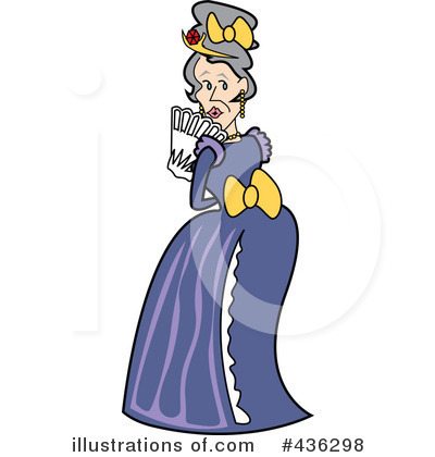 Royalty-Free (RF) Victorian Woman Clipart Illustration by Andy Nortnik - Stock Sample #436298