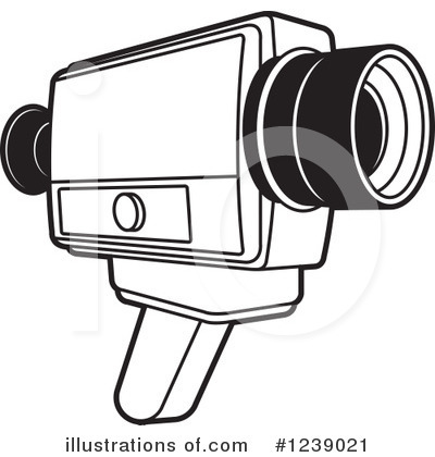Royalty-Free (RF) Video Camera Clipart Illustration by Lal Perera - Stock Sample #1239021