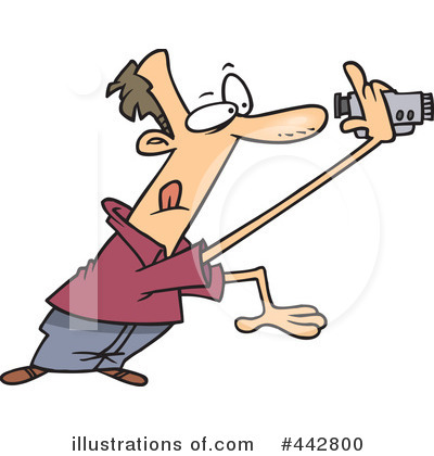 Royalty-Free (RF) Video Camera Clipart Illustration by toonaday - Stock Sample #442800
