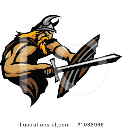 Royalty-Free (RF) Viking Clipart Illustration by Chromaco - Stock Sample #1088966