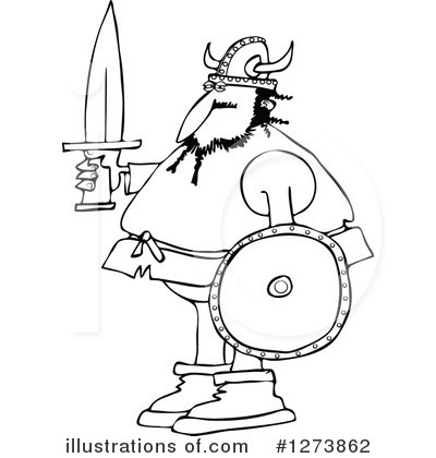 Royalty-Free (RF) Viking Clipart Illustration by djart - Stock Sample #1273862