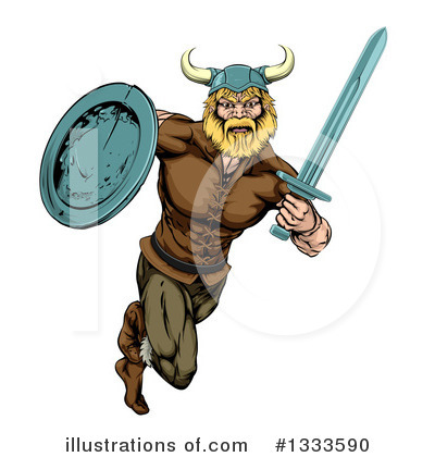 Royalty-Free (RF) Viking Clipart Illustration by AtStockIllustration - Stock Sample #1333590
