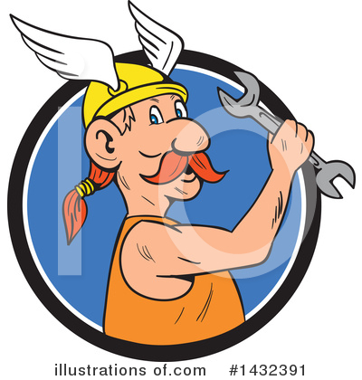 Royalty-Free (RF) Viking Clipart Illustration by patrimonio - Stock Sample #1432391