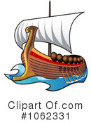 Viking Ship Clipart #1062331 by Vector Tradition SM
