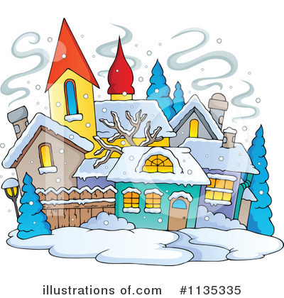 Royalty-Free (RF) Village Clipart Illustration by visekart - Stock Sample #1135335