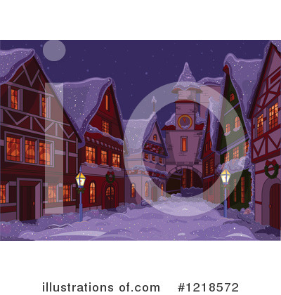 Royalty-Free (RF) Village Clipart Illustration by Pushkin - Stock Sample #1218572