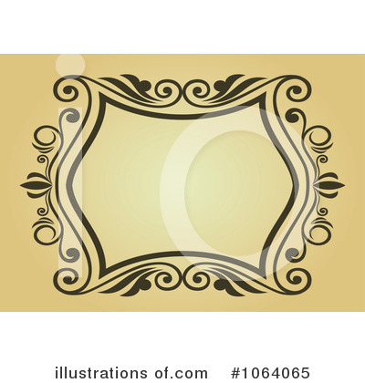 Royalty-Free (RF) Vintage Frame Clipart Illustration by Vector Tradition SM - Stock Sample #1064065