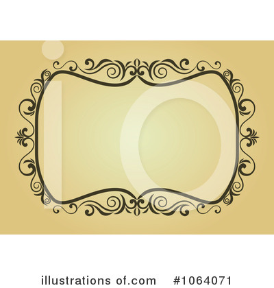 Royalty-Free (RF) Vintage Frame Clipart Illustration by Vector Tradition SM - Stock Sample #1064071