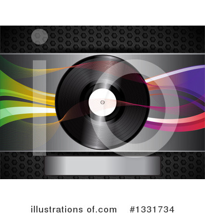 Royalty-Free (RF) Vinyl Record Clipart Illustration by elaineitalia - Stock Sample #1331734