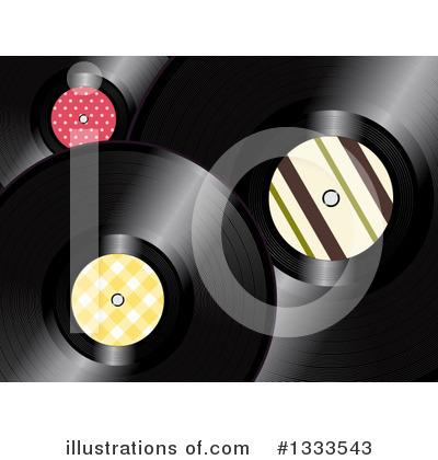 Royalty-Free (RF) Vinyl Record Clipart Illustration by elaineitalia - Stock Sample #1333543