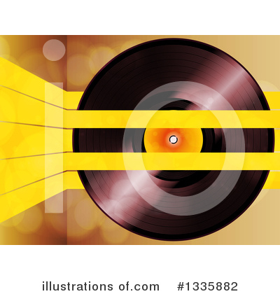 Royalty-Free (RF) Vinyl Record Clipart Illustration by elaineitalia - Stock Sample #1335882
