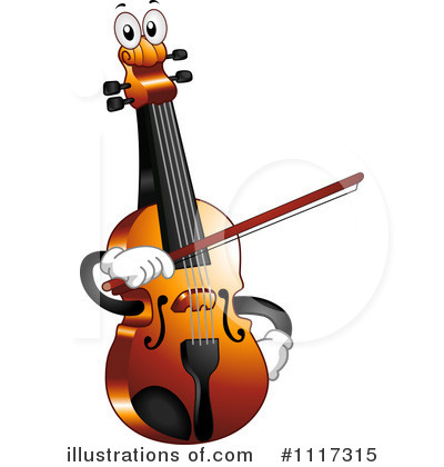 Royalty-Free (RF) Violin Clipart Illustration by BNP Design Studio - Stock Sample #1117315