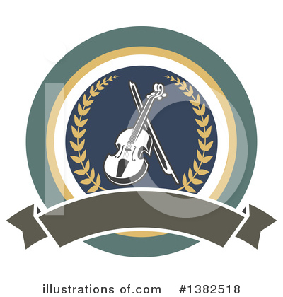 Royalty-Free (RF) Violin Clipart Illustration by Vector Tradition SM - Stock Sample #1382518