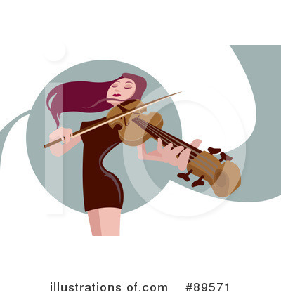 Royalty-Free (RF) Violinist Clipart Illustration by mayawizard101 - Stock Sample #89571