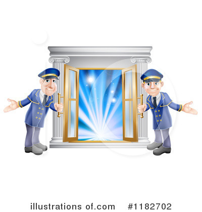 Doormen Clipart #1182702 by AtStockIllustration