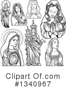 Virgin Mary Clipart #1340967 by dero