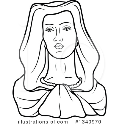 Royalty-Free (RF) Virgin Mary Clipart Illustration by dero - Stock Sample #1340970