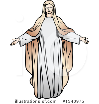 Royalty-Free (RF) Virgin Mary Clipart Illustration by dero - Stock Sample #1340975