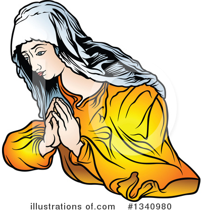 Royalty-Free (RF) Virgin Mary Clipart Illustration by dero - Stock Sample #1340980
