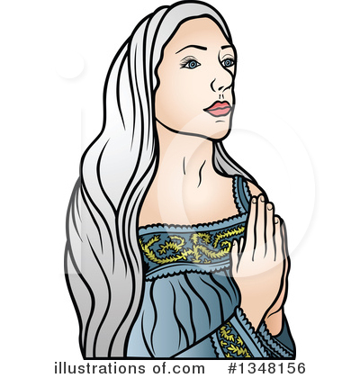 Royalty-Free (RF) Virgin Mary Clipart Illustration by dero - Stock Sample #1348156
