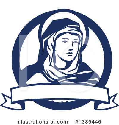 Royalty-Free (RF) Virgin Mary Clipart Illustration by patrimonio - Stock Sample #1389446