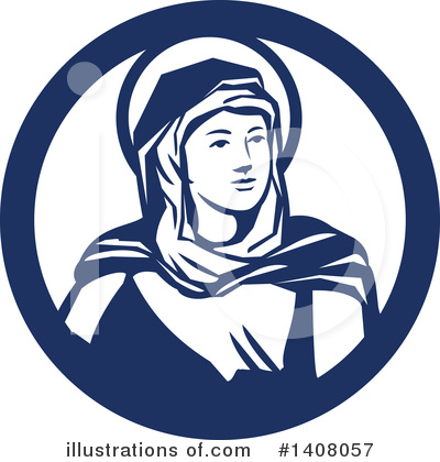 Royalty-Free (RF) Virgin Mary Clipart Illustration by patrimonio - Stock Sample #1408057