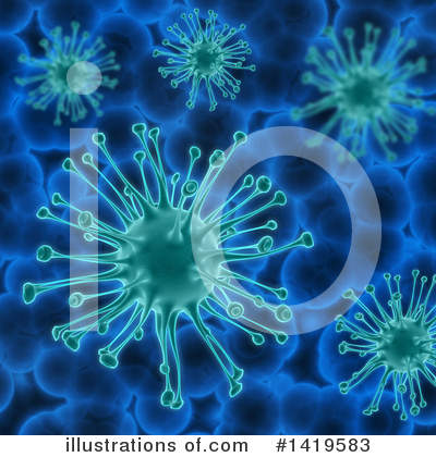 Virus Clipart #1419583 by KJ Pargeter