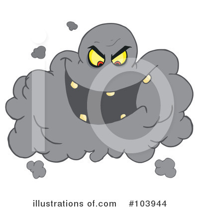 Royalty-Free (RF) Volcanic Ash Cloud Clipart Illustration by Hit Toon - Stock Sample #103944