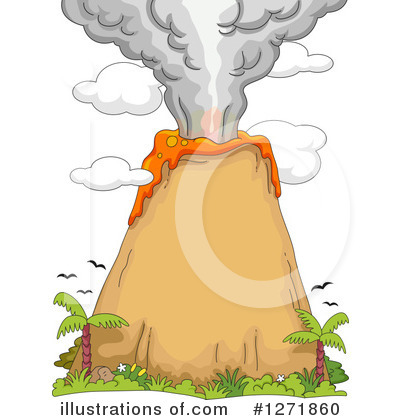 Volcano Clipart #1271860 by BNP Design Studio