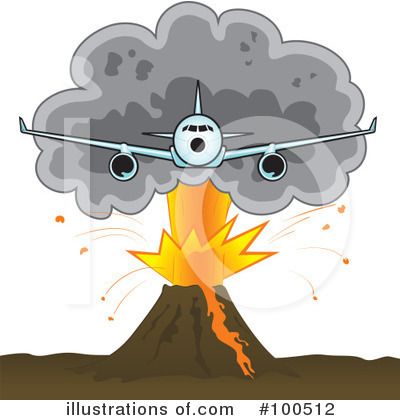 Royalty-Free (RF) Volcano Clipart Illustration by Paulo Resende - Stock Sample #100512