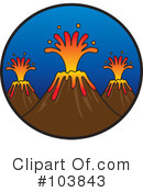 Volcano Clipart #103843 by Rosie Piter