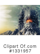 Volcano Clipart #1331957 by KJ Pargeter