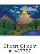 Volcano Clipart #1407777 by visekart