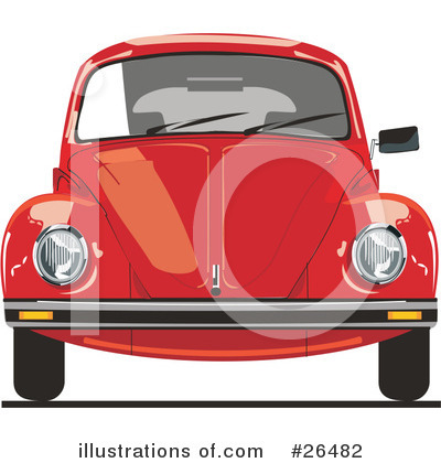 Royalty-Free (RF) Volkswagen Clipart Illustration by David Rey - Stock Sample #26482