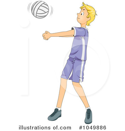 Royalty-Free (RF) Volleyball Clipart Illustration by BNP Design Studio - Stock Sample #1049886
