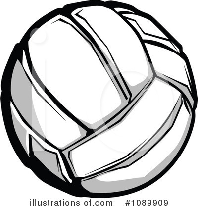 Royalty-Free (RF) Volleyball Clipart Illustration by Chromaco - Stock Sample #1089909