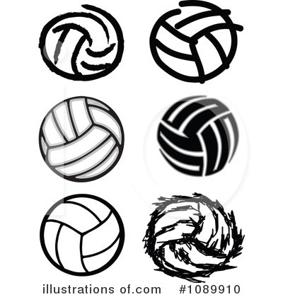 Royalty-Free (RF) Volleyball Clipart Illustration by Chromaco - Stock Sample #1089910