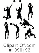 Volleyball Clipart #1090193 by Chromaco