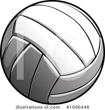 Royalty-Free (RF) Volleyball Clipart Illustration by Chromaco - Stock Sample #1090446
