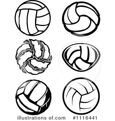 Royalty-Free (RF) Volleyball Clipart Illustration by Chromaco - Stock Sample #1116441