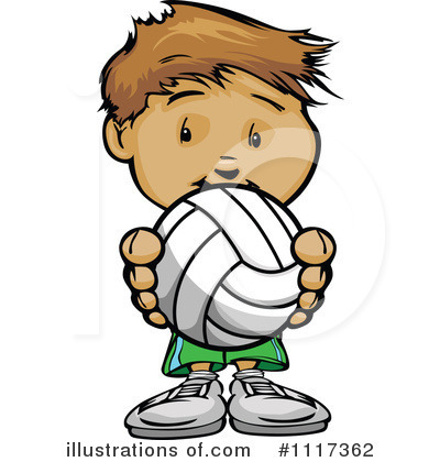 Royalty-Free (RF) Volleyball Clipart Illustration by Chromaco - Stock Sample #1117362