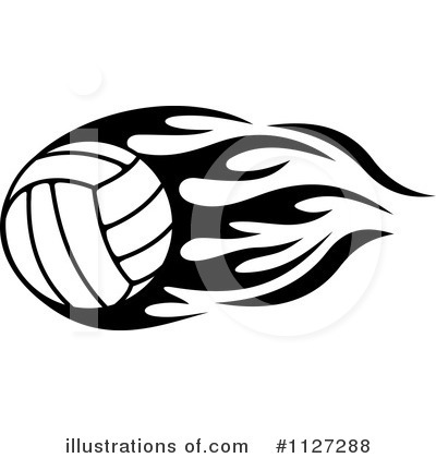 Royalty-Free (RF) Volleyball Clipart Illustration by Vector Tradition SM - Stock Sample #1127288