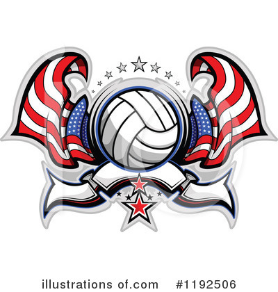 Royalty-Free (RF) Volleyball Clipart Illustration by Chromaco - Stock Sample #1192506