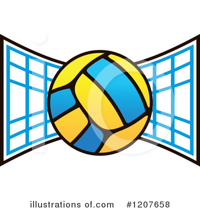 Royalty-Free (RF) Volleyball Clipart Illustration by Vector Tradition SM - Stock Sample #1207658
