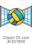 Volleyball Clipart #1207658 by Vector Tradition SM