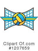 Volleyball Clipart #1207659 by Vector Tradition SM